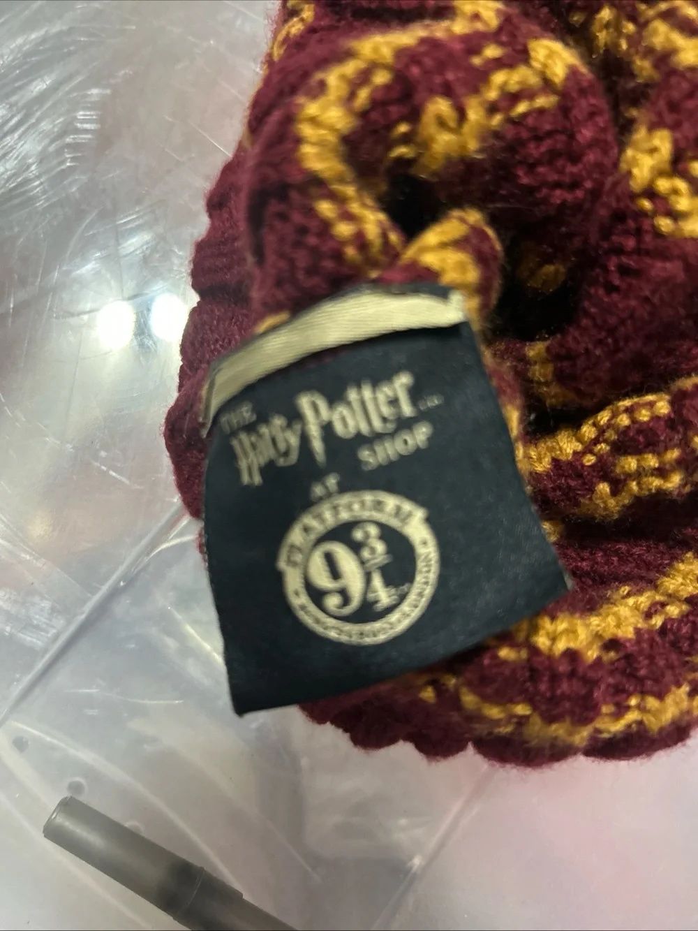 Gryffindor-Inspired Kids Maroon and Gold Pom Beanie Hat